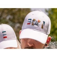 EG - Ball Cap White Multi-Color Logo