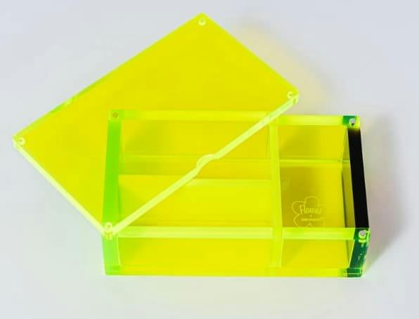 Edie Parker - Neon Stash Box - Neon Yellow\Green