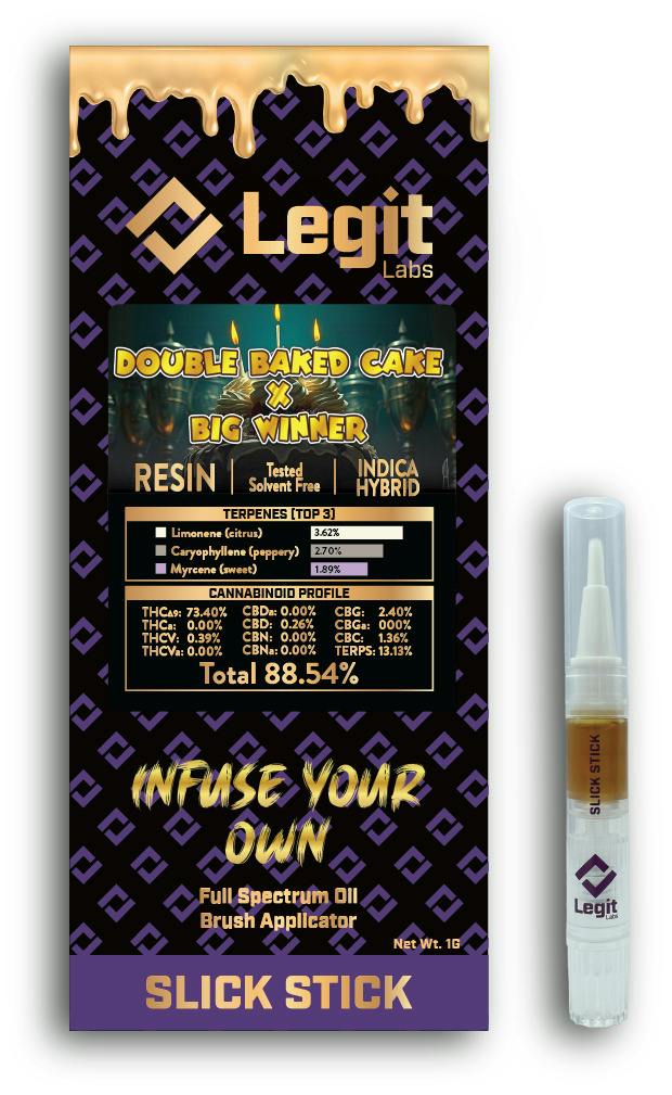 Slick Stick 1g (Paint Brush) l Double Baked Cake x Big Winner l Indica-Hybrid l Legit Labs