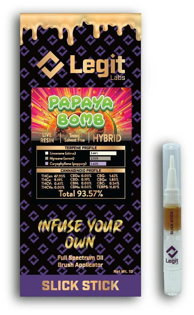 Slick Stick 1g (Paint Brush) l Papaya Bomb l Hybrid l Legit Labs