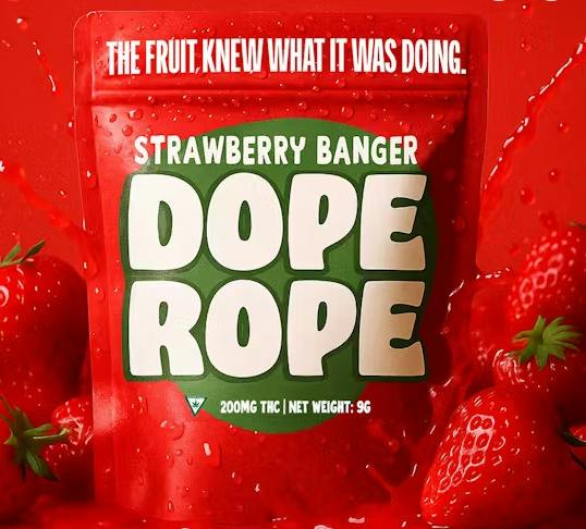 Dope Rope 200mg l Strawberry Banger l Sauce at Boss Leaf Cannabis Co