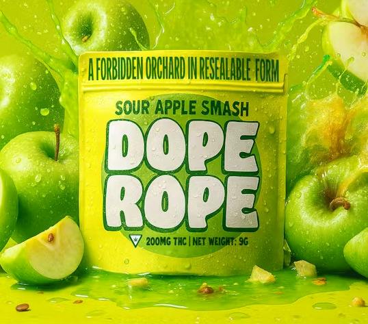 Dope Rope 200mg l Sour Apple Smash l Sauce at Boss Leaf Cannabis Co