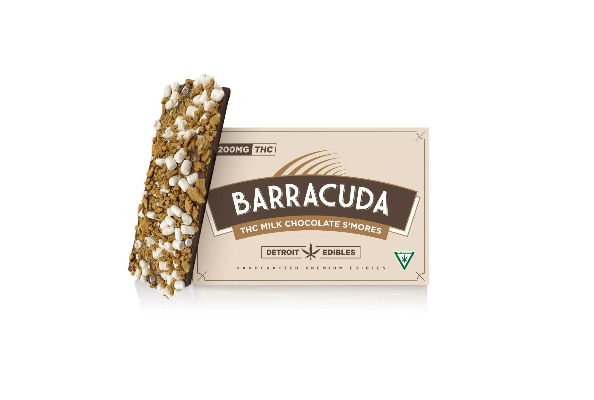 Barracuda Bar 200mg l S'mores l Detroit Edibles