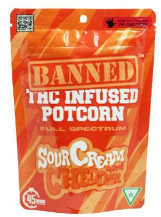 Potcorn 200mg l Sour Cream & Cheddar l BANNED