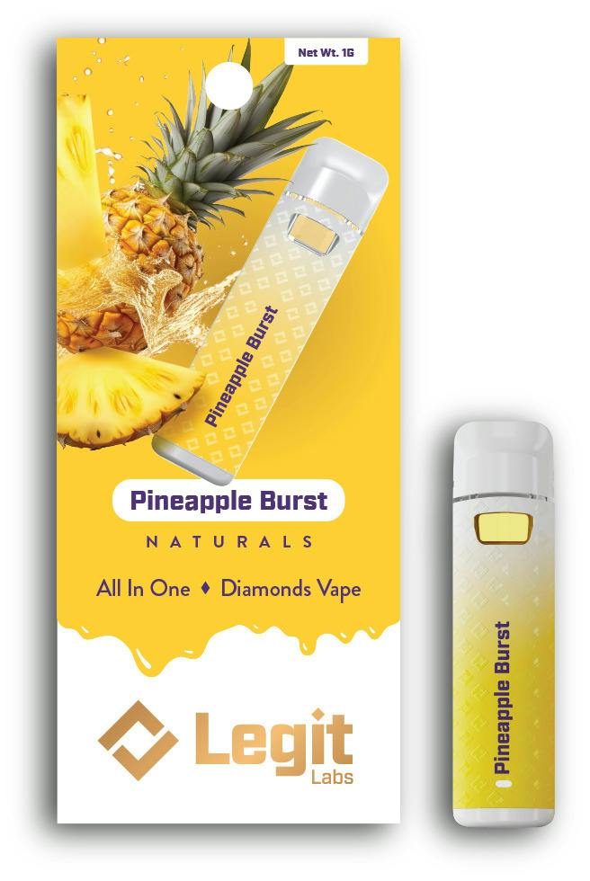 Diamonds 1g Vape Disposable l Pineapple Burst l Legit Labs