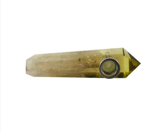 Citrine Crystal Pipe - BEY