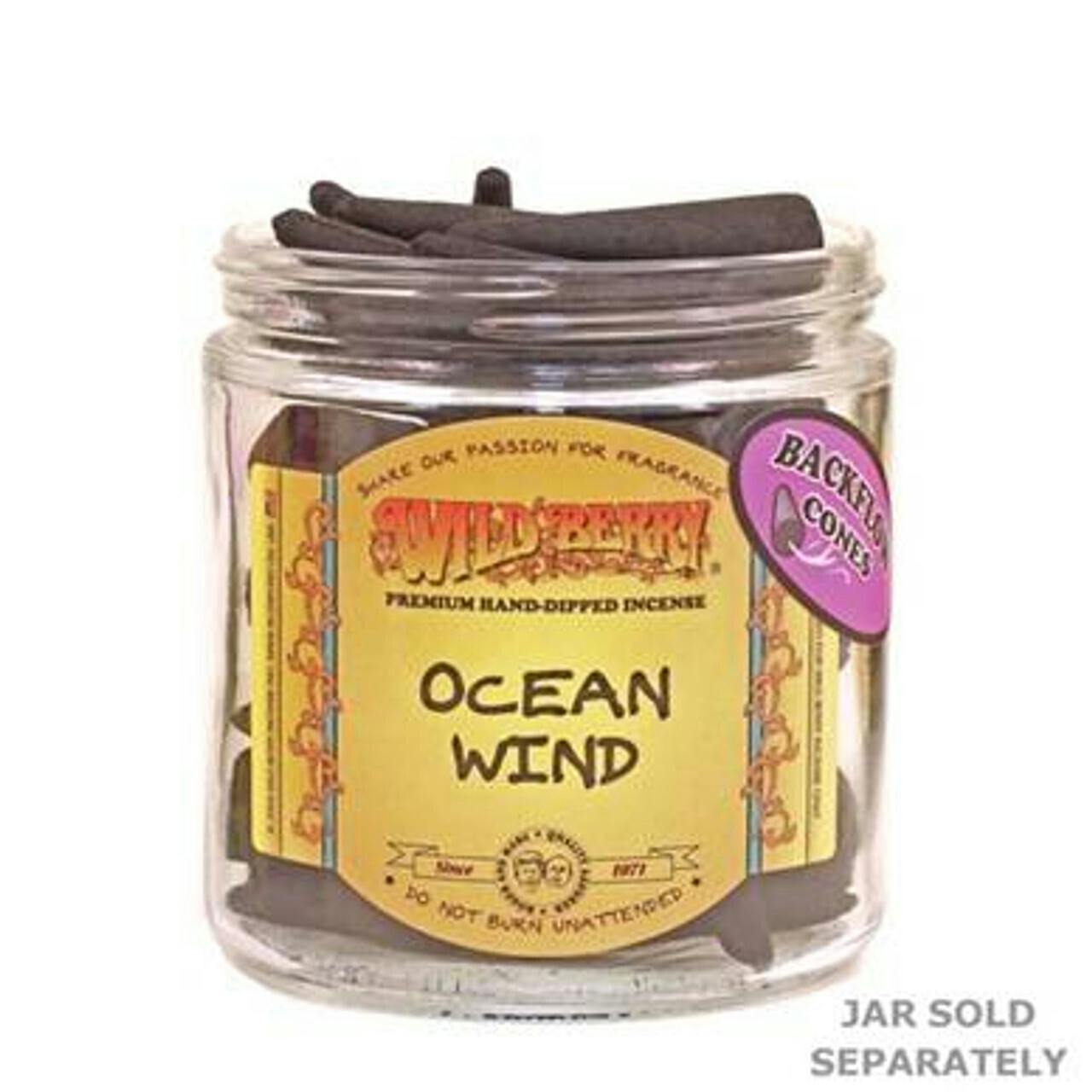 WILD BERRY - Back-Flow Incense Cones - OCEAN WIND