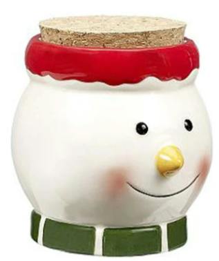 SNOWMAN Stash Jar