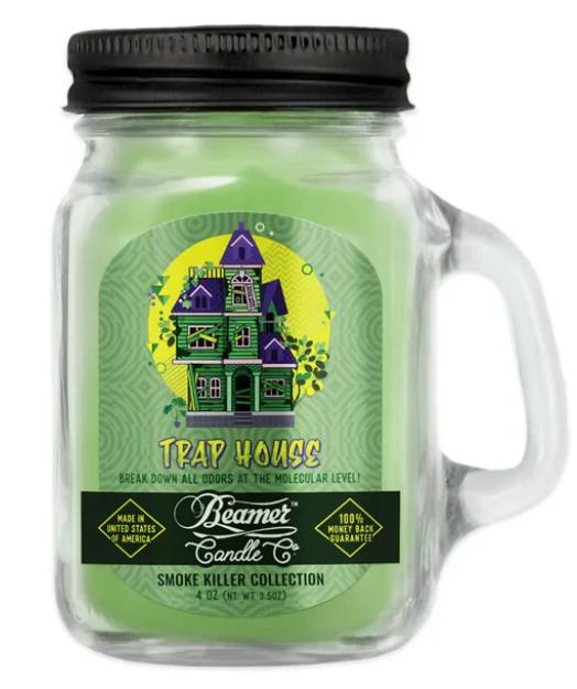 Beamer Candle Co. 4oz Glass Mason Jar - Trap House