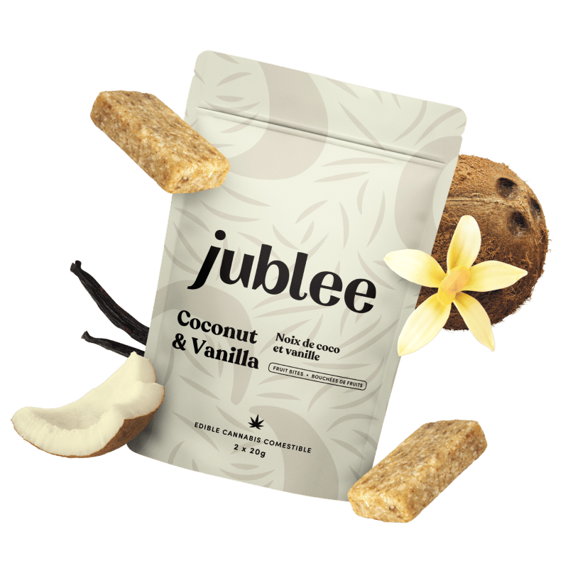 Coconut & Vanilla THC:CBD 1:1 Fruit Bites 2x5mg