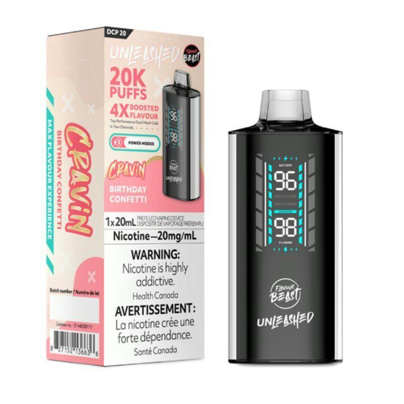 FLAVOUR BEAST Unleashed DCP 20K Puff BIRTHDAY CONFETTI