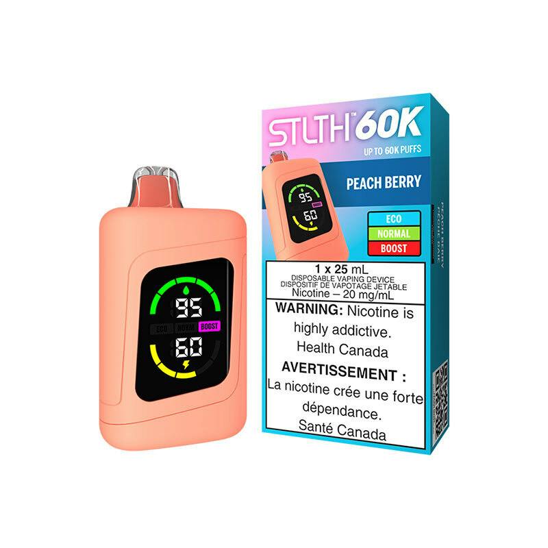 STLTH 60k 25ml Disposable PEACH BERRY