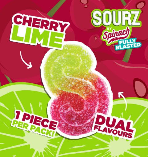 SPINACH Fully Blasted Cherry Lime 1X10mg