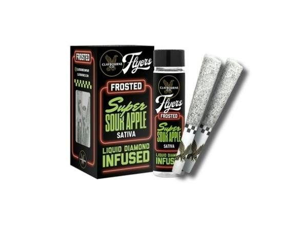 CLAYBOURNE FLYERS Diamond Crusted Super Sour Apple Fort PR5x0.5g