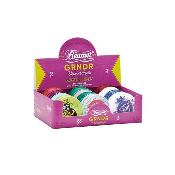 Acrylic Grinder Beamer Virgin Prime Edition With Storage Compartment 3pcs 2.5"