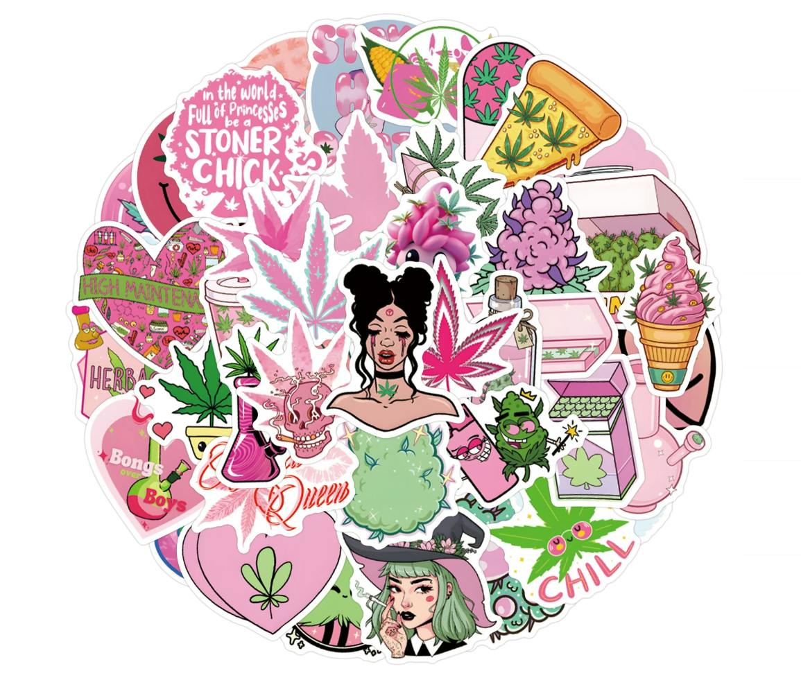 Cannabis Stickers - R Design