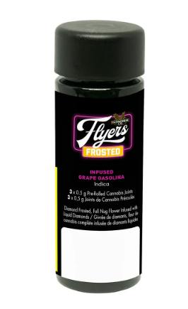 CLAYBOURNE FLYERS Grape Gasolina Infused PR8x0.35g