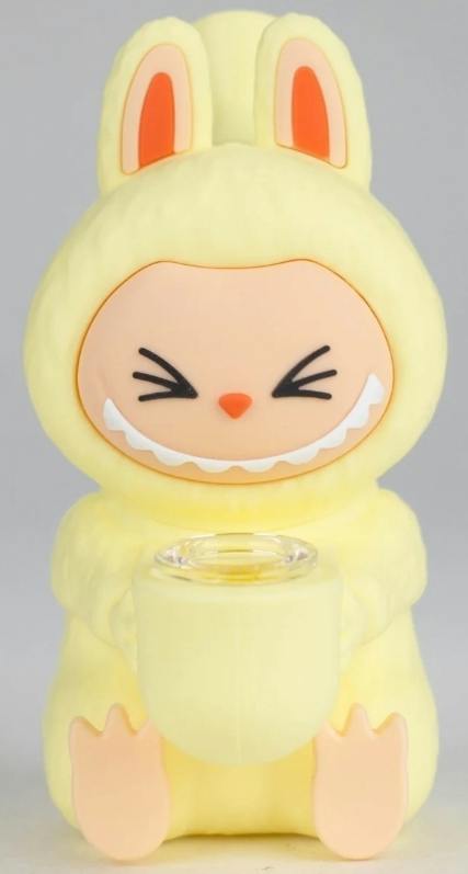 Popular Character Design Silicone Bong 6" Yellow