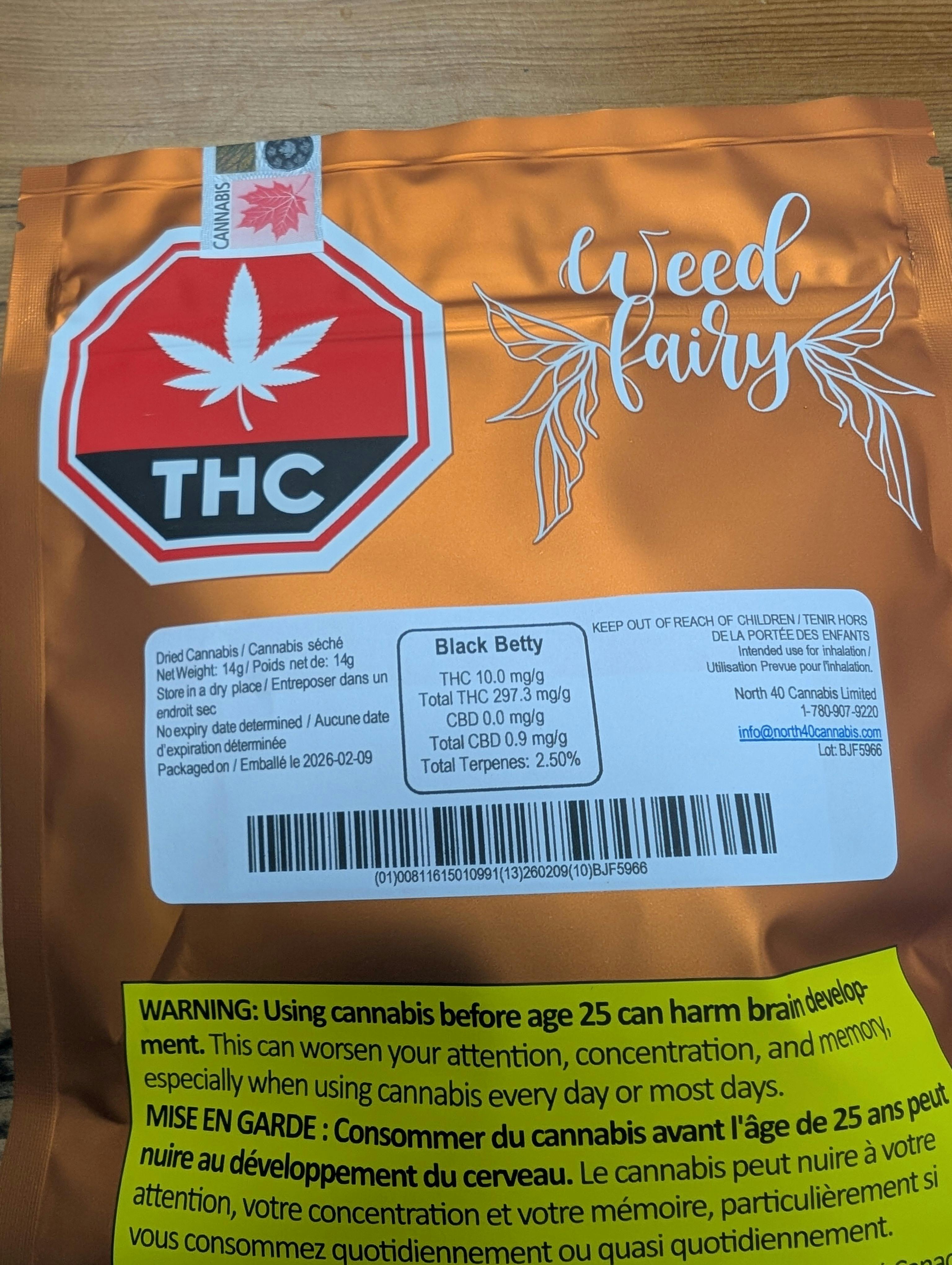 WEED FAIRY Black Betty 14g