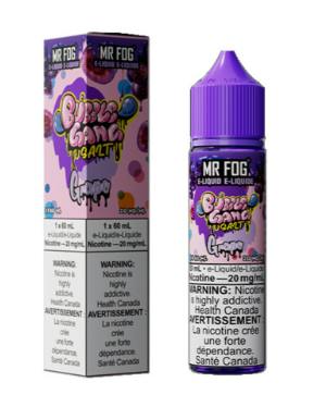 Manitoba *EXCISED* Nicotine Liquid Mr Fog Bubble Gang Series Salt 60ml Grape