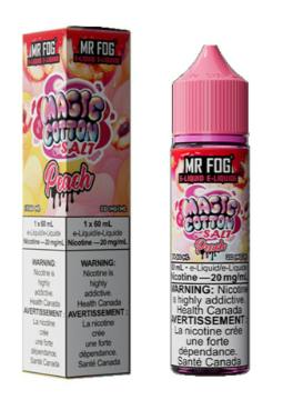Manitoba *EXCISED* Nicotine Liquid Mr Fog Magic Cotton Series Salt 60ml Peach Manitoba