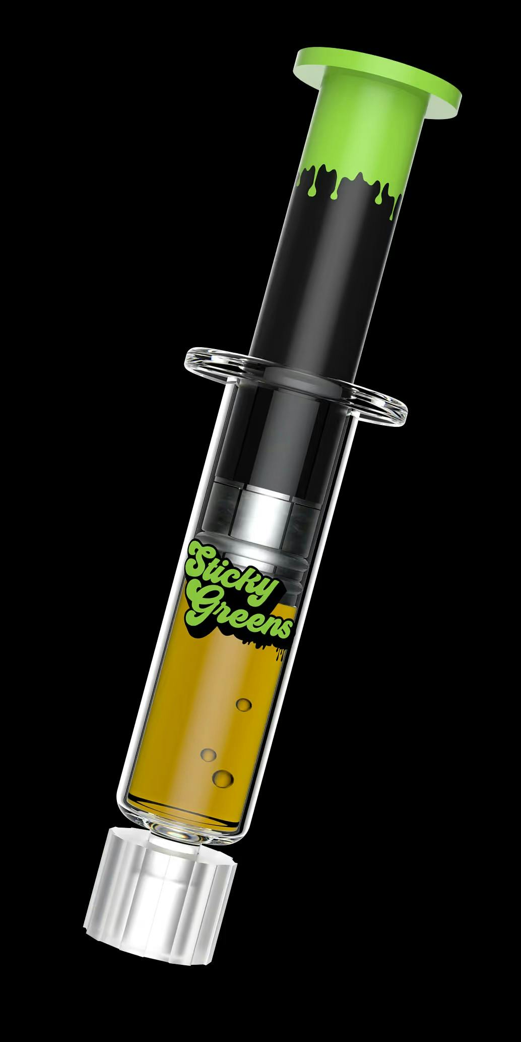 STICKY GREENS DRIP'N RIP Blue Razzleberry Liquid Diamond Syringe 0.95g