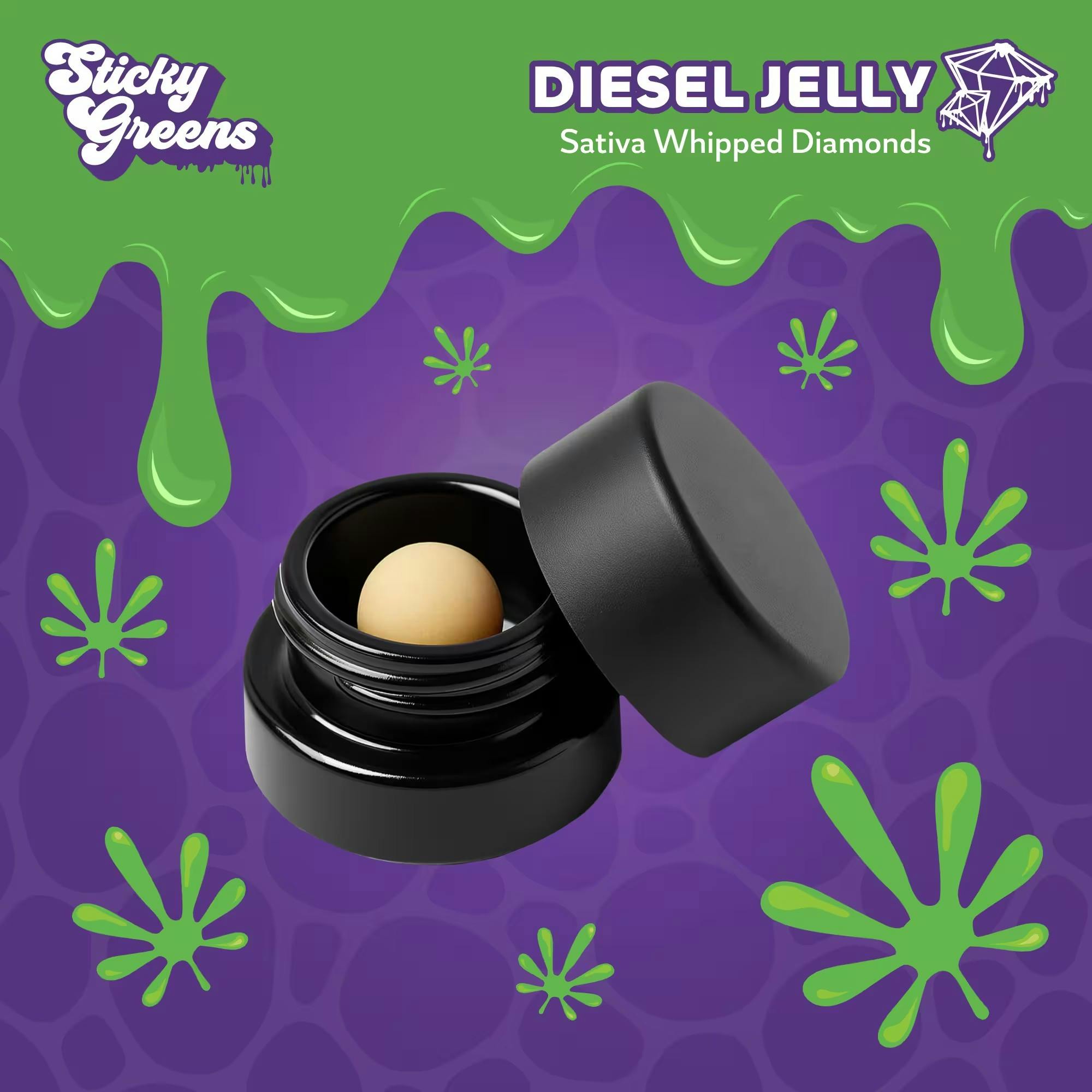 STICKY GREENS Diesel Jelly Whipped Diamonds 1g