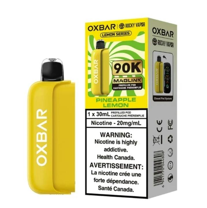 OXBAR Maglink Pod 90k Puff Lemon Series Pineapple Lemon