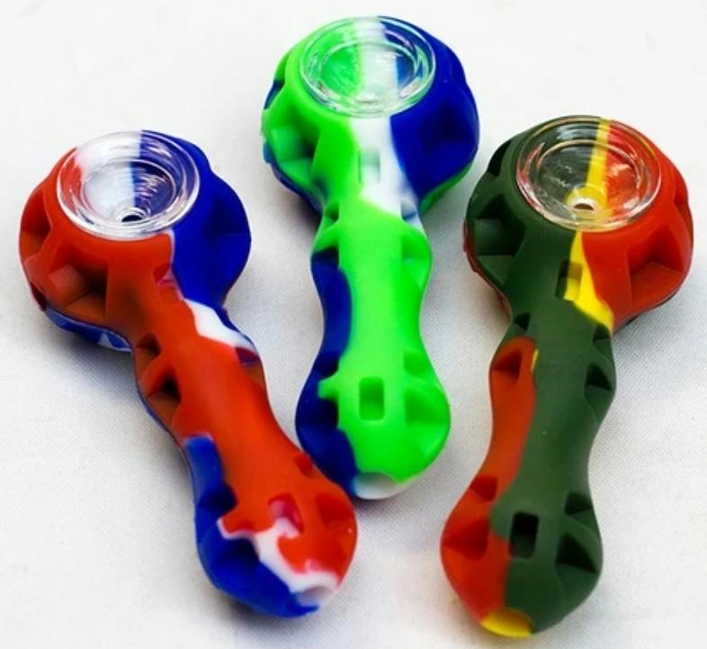 Silicone Hand Pipe with Dab Tool