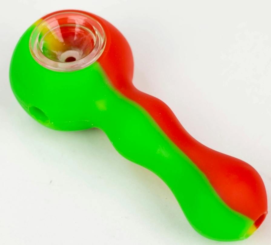 4" Silicone Hand Pipe Rasta