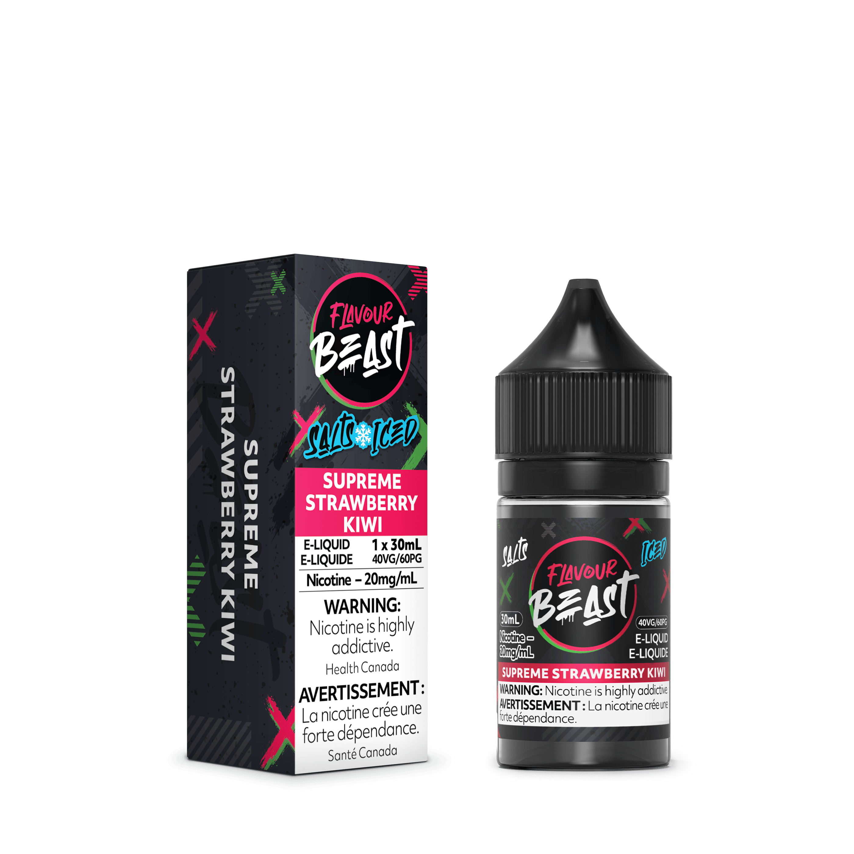 FLAVOUR BEAST (Salt Nic) Juice 30 ml - SUPREME STRAWBERRY KIWI ICED