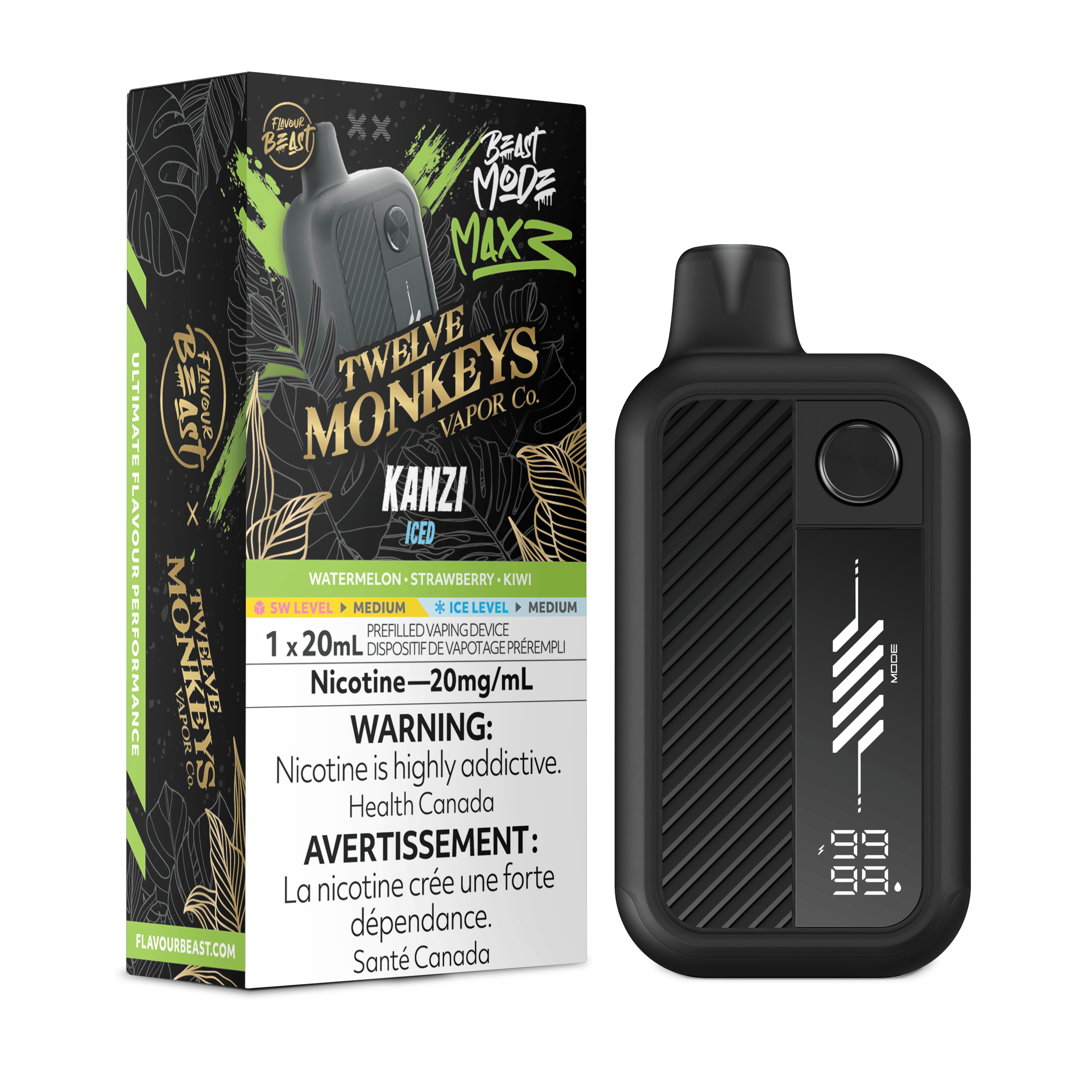 FLAVOUR BEAST Beast Mode Max 3 Disposable - KANZI ICED