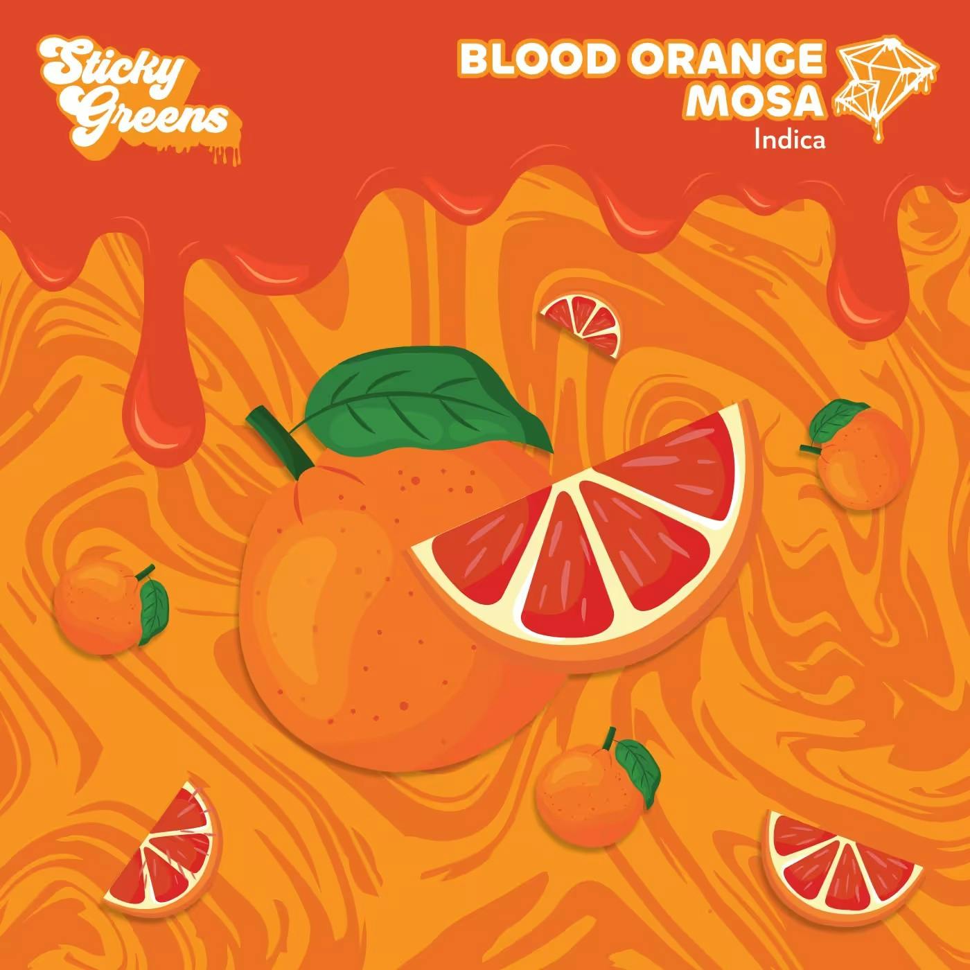 STICKY GREENS DRIP BAR Blood Orange Mosa AIO 0.95g