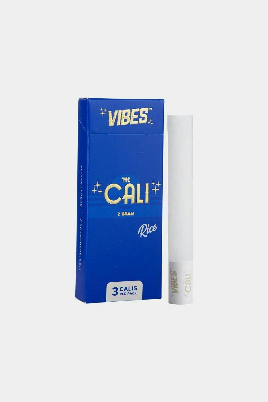 Vibes - Cones - Rolling Papers - Rice - 3pk - Blue - The Cali