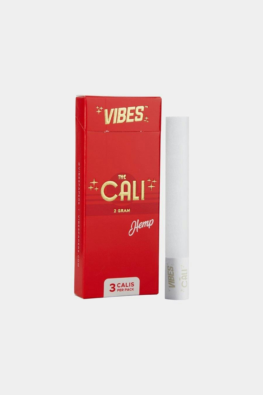Vibes - Cones - Rolling Papers - Hemp - 3pk - Red - The Cali