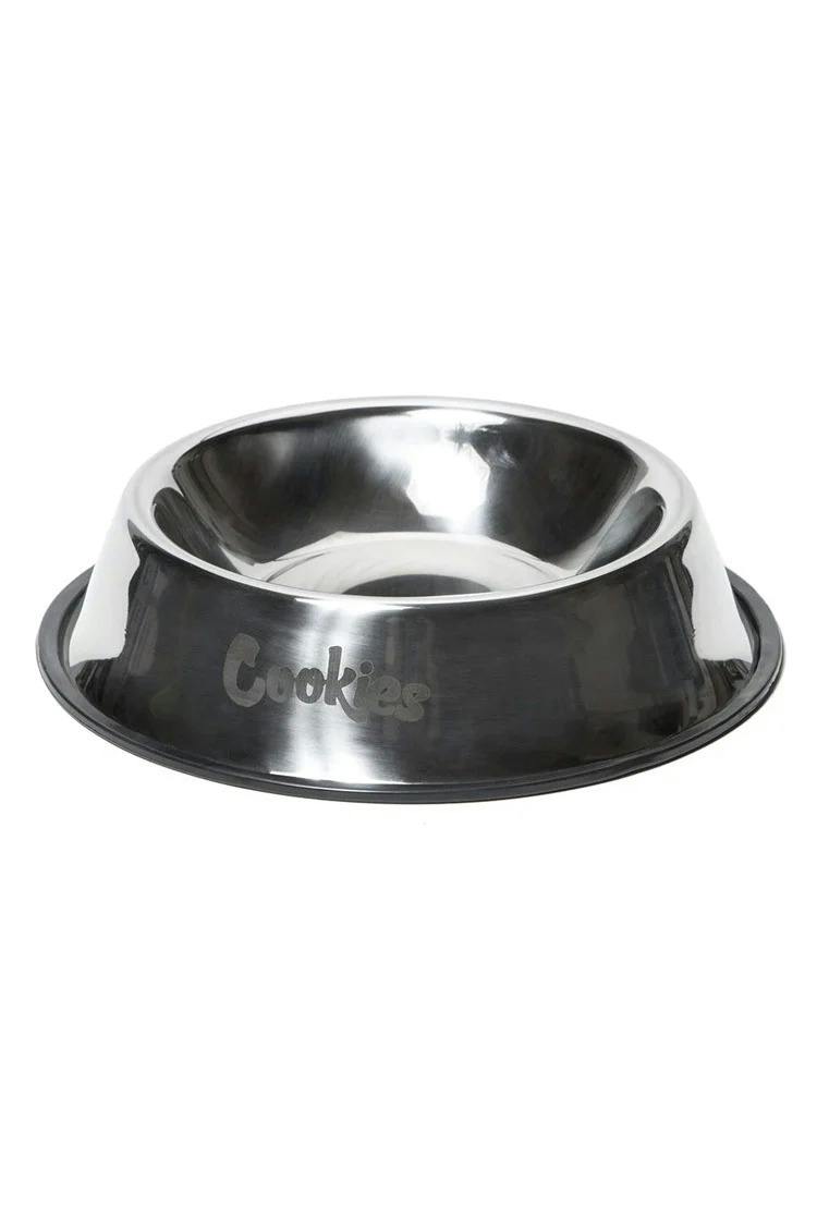 Cookies - Stainless Steel Dog Bowl - Black