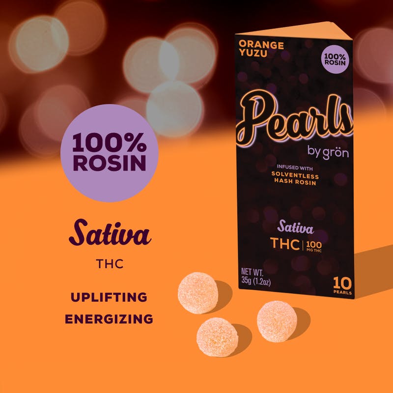 Orange Yuzu Pearls Rosin - THC - Sativa