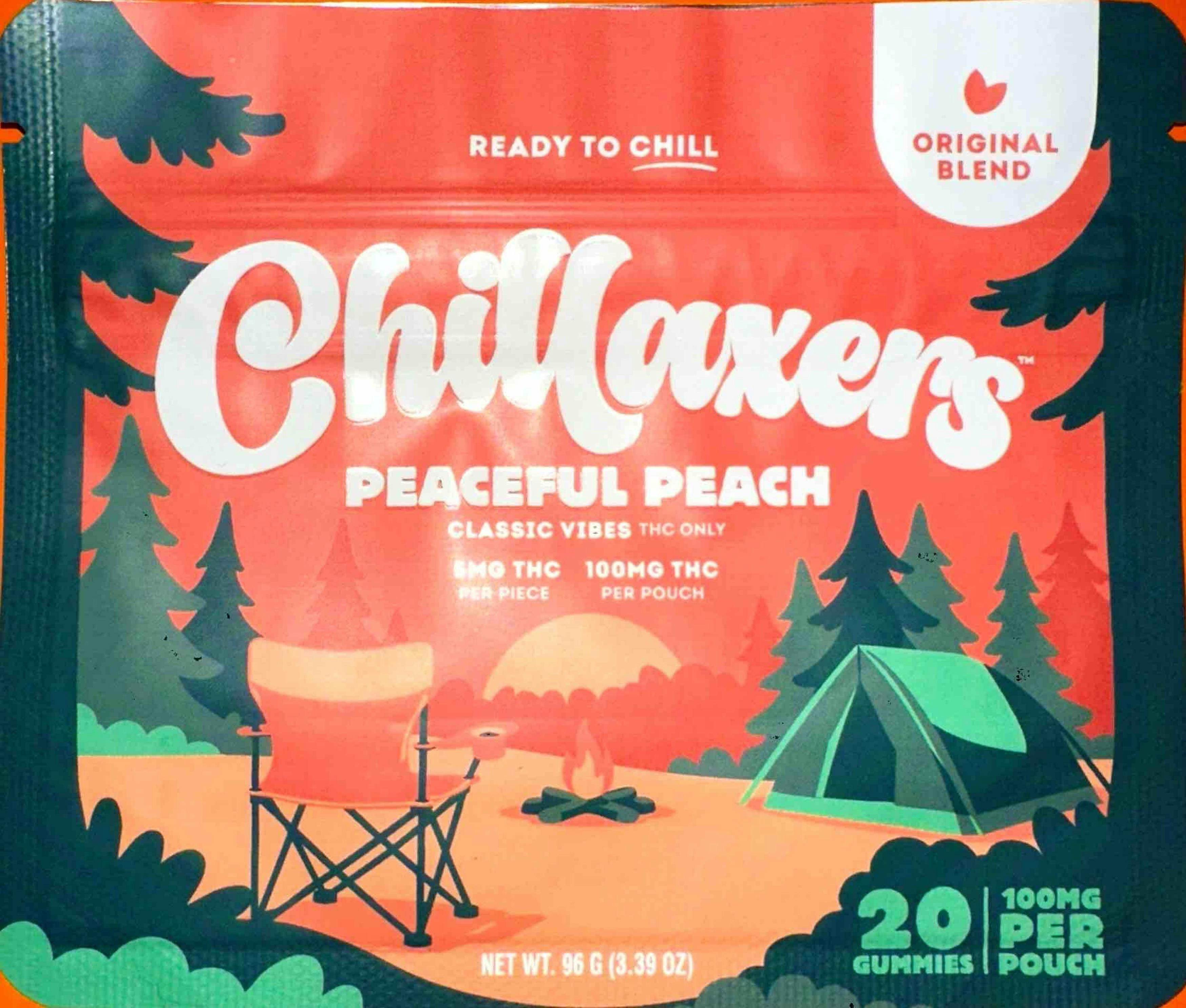 Chillaxers Peach 100MG 20-Packs