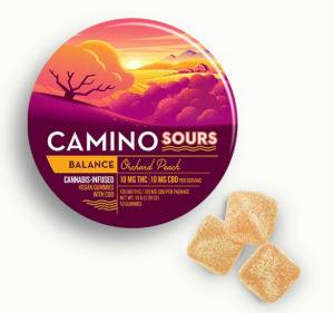 Camino - Orchard Peach 1:1 THC:CBD - 200mg Gummies (10x20mg)