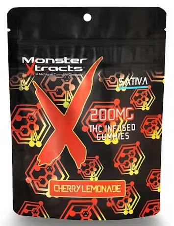 Monster Xtracts - Cherry Lemonade - 200mg Gummies (10x20mg)