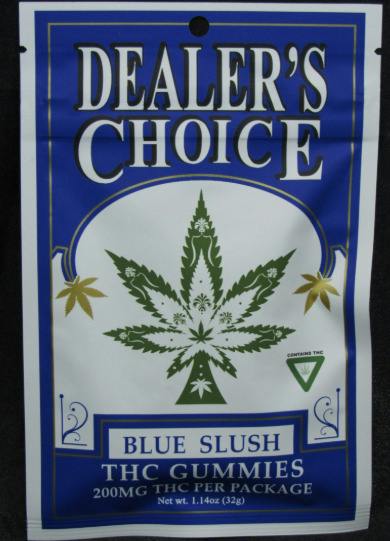 Dealers Choice - Blue Slush - 200mg Gummies (4x50mg) at Nirvana Cannabis - Menominee