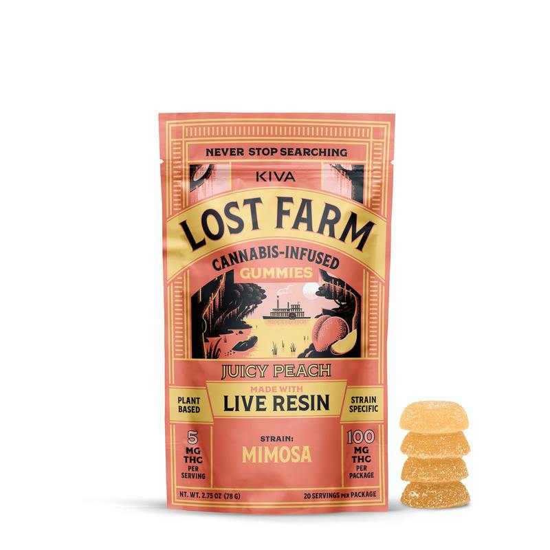 Lost Farm - Juicy Peach - 200mg Live Resin Gummies (10x20mg)