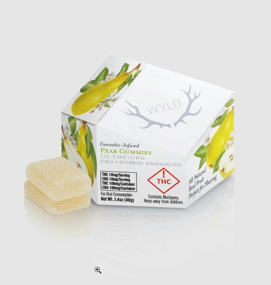 Pear 1:1 CBG + Hybrid Enhanced Gummies | 100mg THC:100mg CBG
