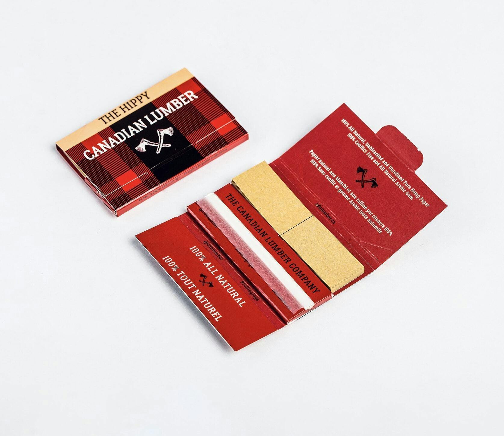 Canadian Lumbers | Hippy Hemp 1.25" W/ Tips Rolling Papers