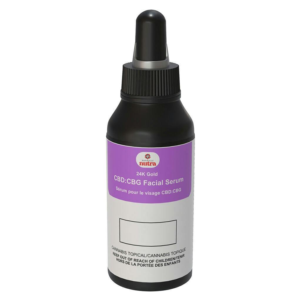 Naturally Nutra - 24k Gold CBD:cbg Facial Serum - 30g