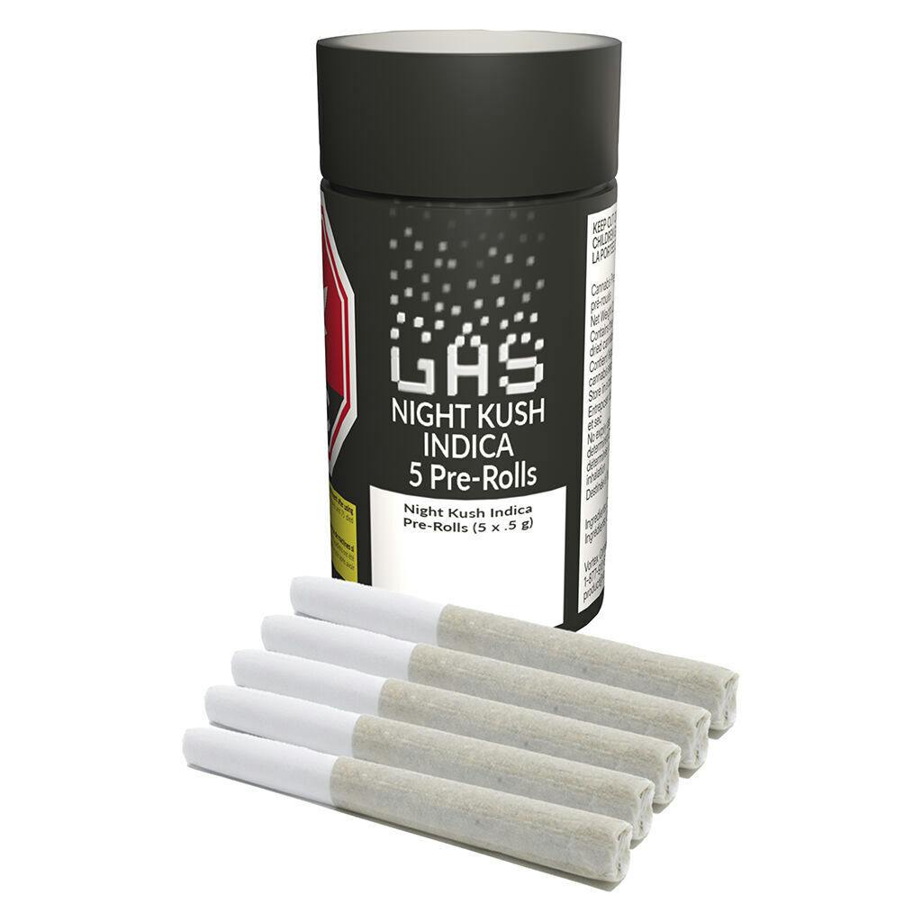 Night Kush Indica Pre-Rolls - 5x0.5g