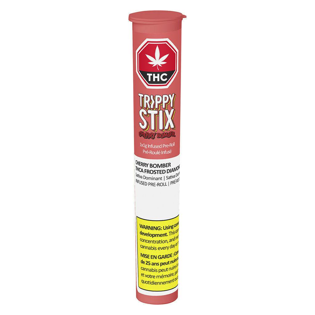 Trippy Stix DBL Diamond Pre-Roll – Cherry Bomber - 1x1.0g