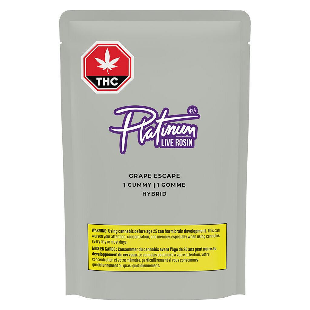 Grape Escape Live Rosin Gummy - 1 Pack