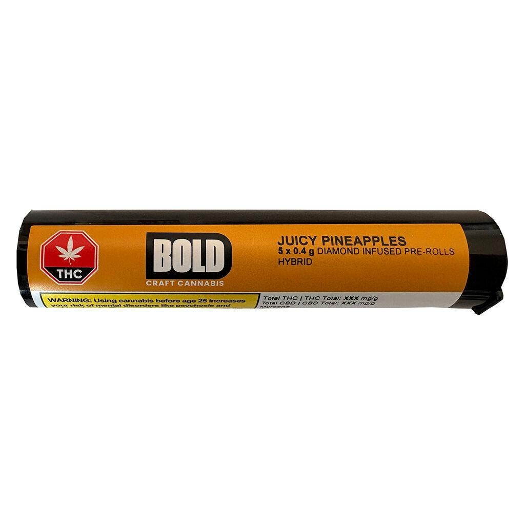 Juicy Pineapples Diamond Infused Pre-Rolls - 5x0.4g