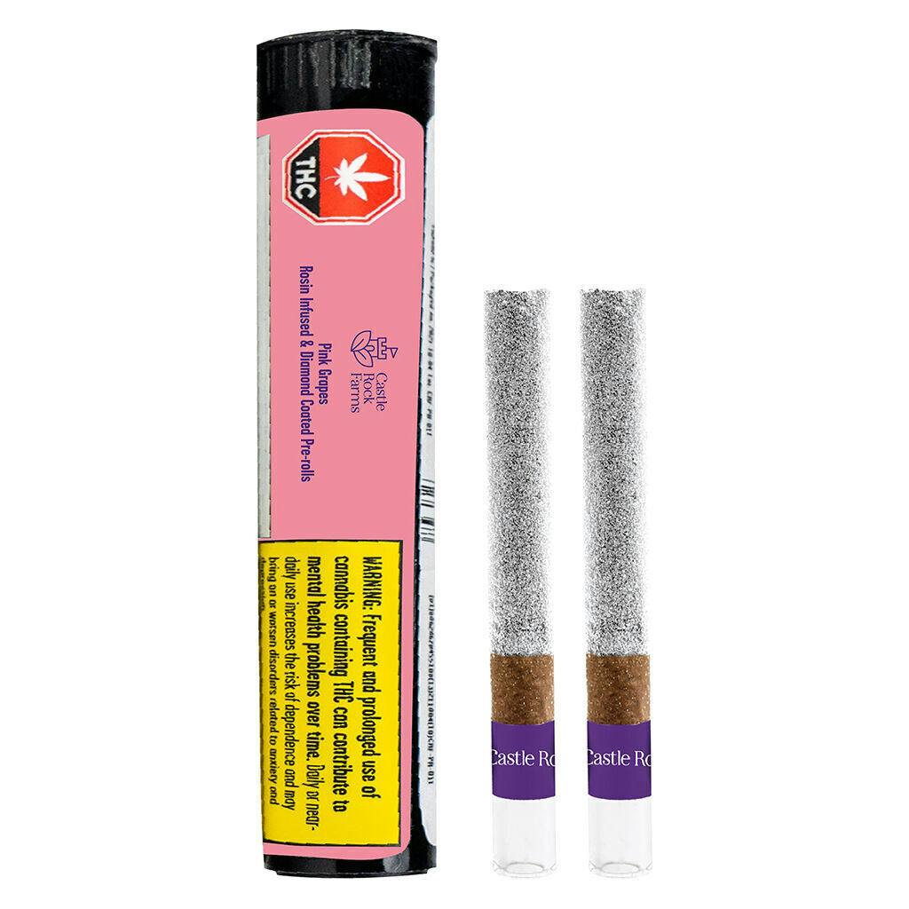 Pink Grapes Live Rosin and Diamond Infused Blunts - 2x1g